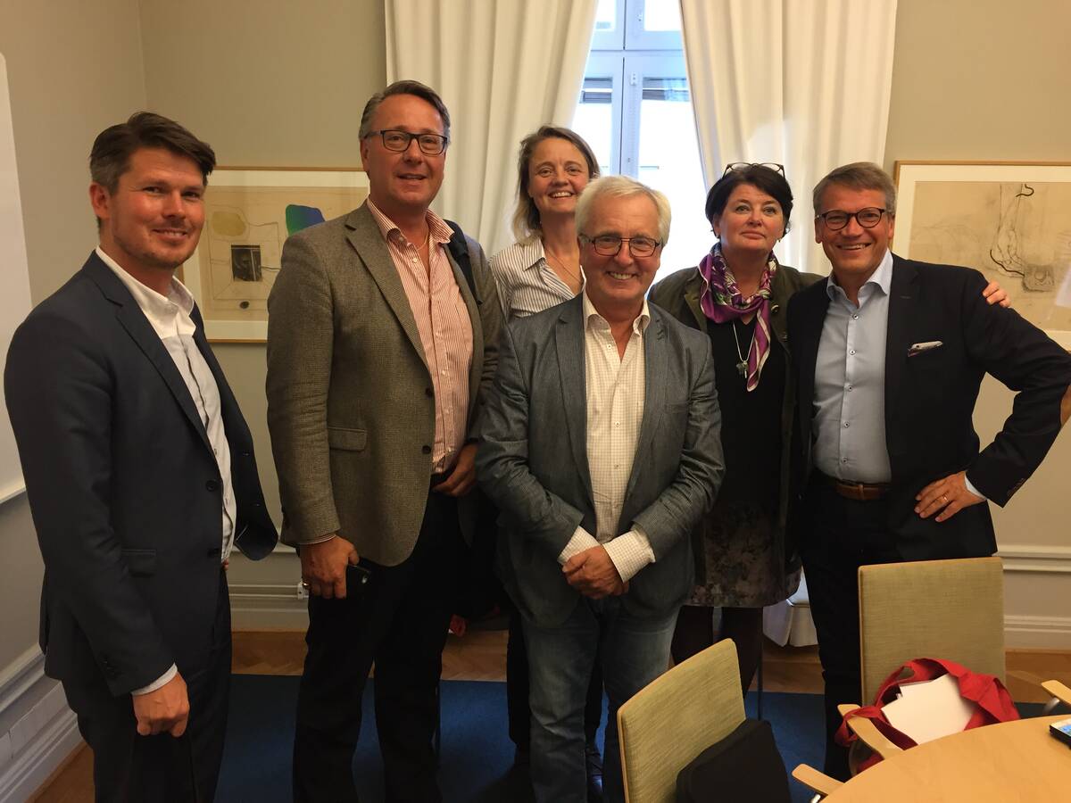 Förbundets uppvaktning av Pensionsgruppens arbetsgrupp Göran Johnsson och Göran Hägglund