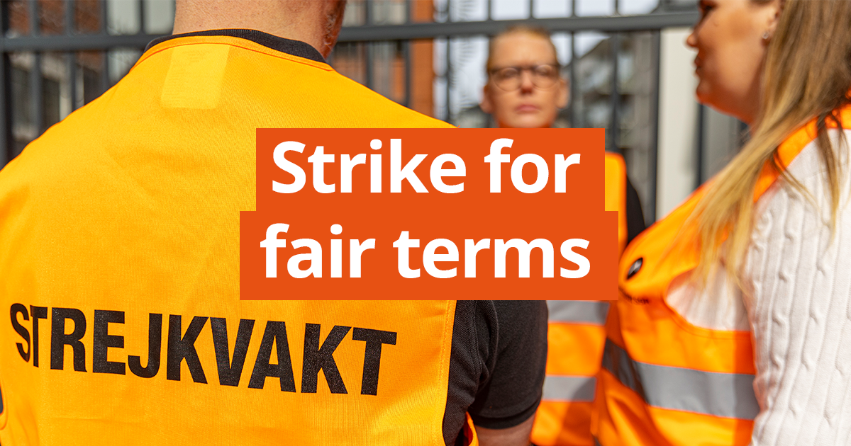 Strike for fair terms