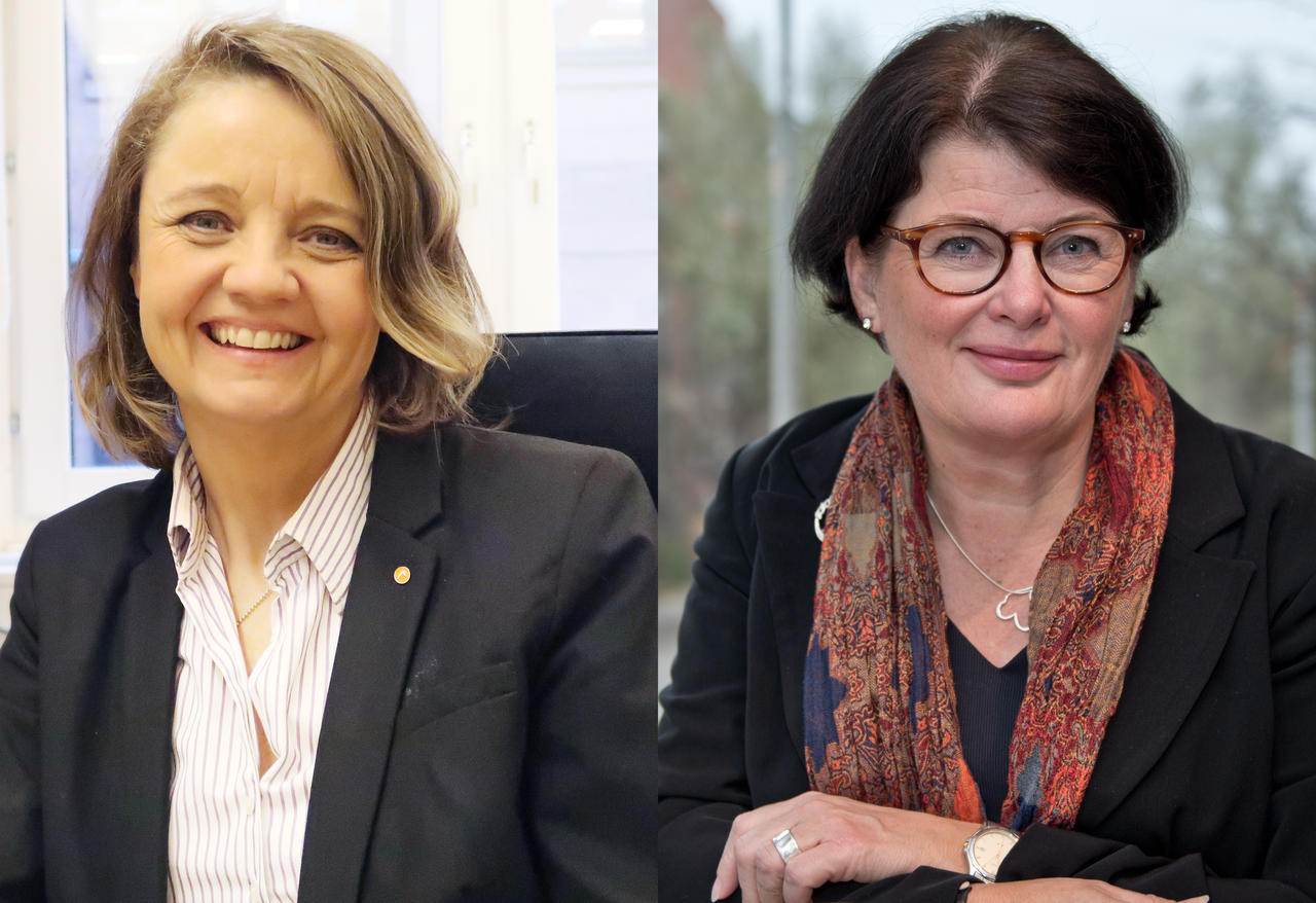 Porträtt av Ursula Berge och Heike Erkers