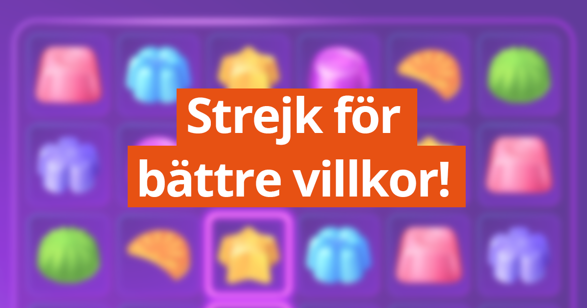 Varsel om strejk på Midasplayer AB (King)