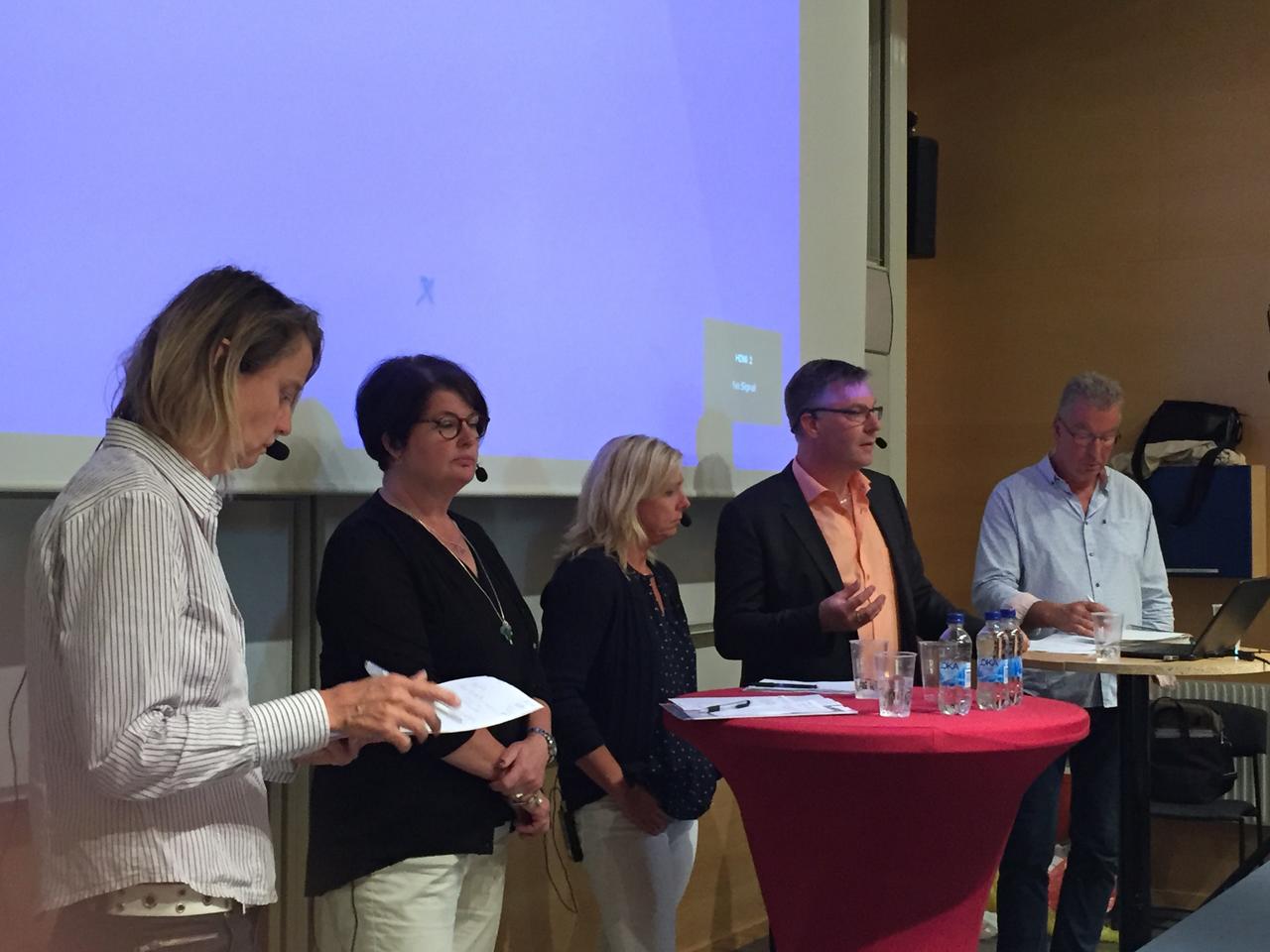 Ursula Berge, Heike Erkers, Sara Svanlund, Johan Larsson och Anders Hammarbäck