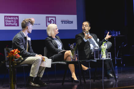 Simon Vinge, Magdalena Andersson och Daren Acemoglu