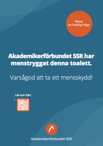 Affisch A4: Menstryggad toalett 