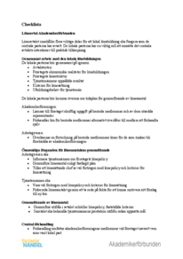 Checklista Akademikerförbundens löneavtal 2012-02-09