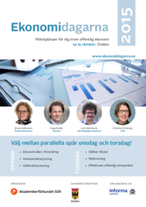 Ekonomidagarna i Örebro program 2015