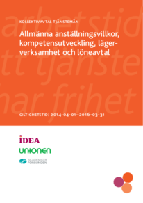 Kollektivavtal för tjänstemän, Allmäna anställningsvillkor, kompetensutveckling, lägerverksamhet och löneavtal 2014-2016