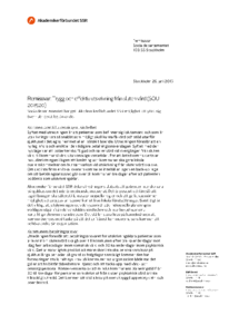 2015-06-29 SOU 2015:20 Trygg och effektiv utskrivning från sluten vård