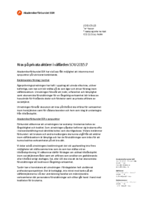 2015-05-28 Krav på privata aktörer i välfärden, SOU 2015:7