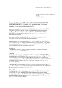 Svenska kyrkans avtal 2016 - yrkanden 